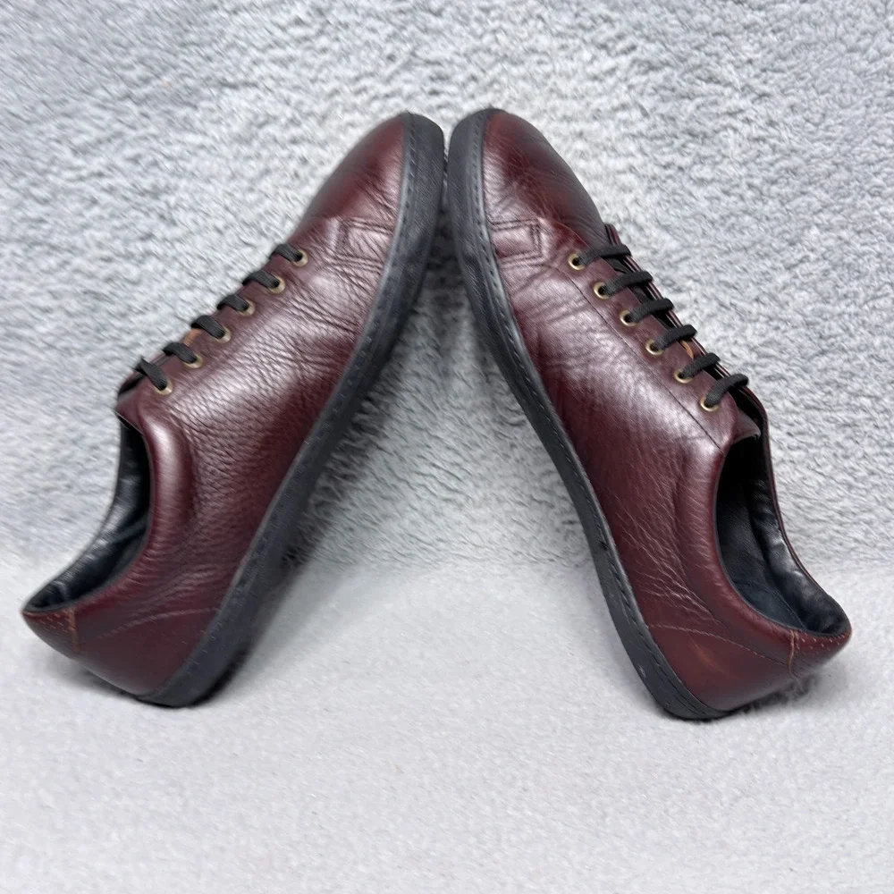Birchbury Bramfords Mens Size 14 Sneaker Shoes Brown Leather Minimalist Bareboot
